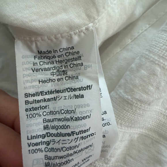 J. Crew Button Through Shirt Dress - Cotton - White - Picture 9 of 10